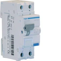 HAGER ADC816H DIFFERENZIALE MAGNETOTERMICO SALVAVITA 1P+N 2M 4, 5K 16A