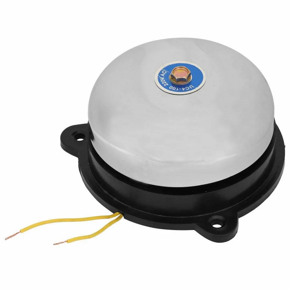 Campane elettriche 220V 100mm / 4in Campane antiscintilla Acciaio inossidabile per campanello forte per allarme antincendio