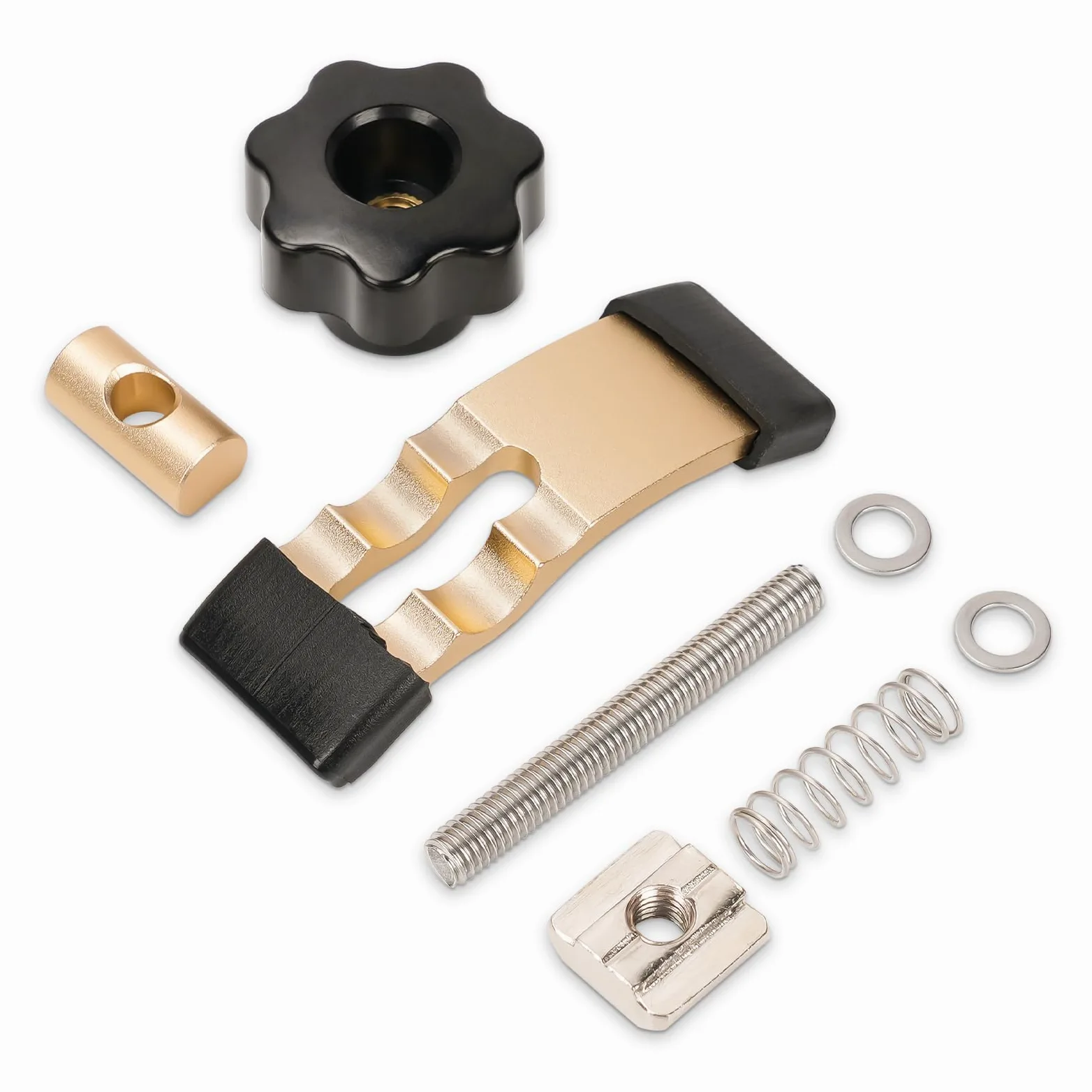 LUNYEE Kit di 2 mini morsetti per tenere premuto, morsetto per router CNC per lavorazione del legno e lavorazione dei metalli, compatibile con router CNC 3018, 3018 Pro Max/3018-Pro Ultra, 6,3 cm