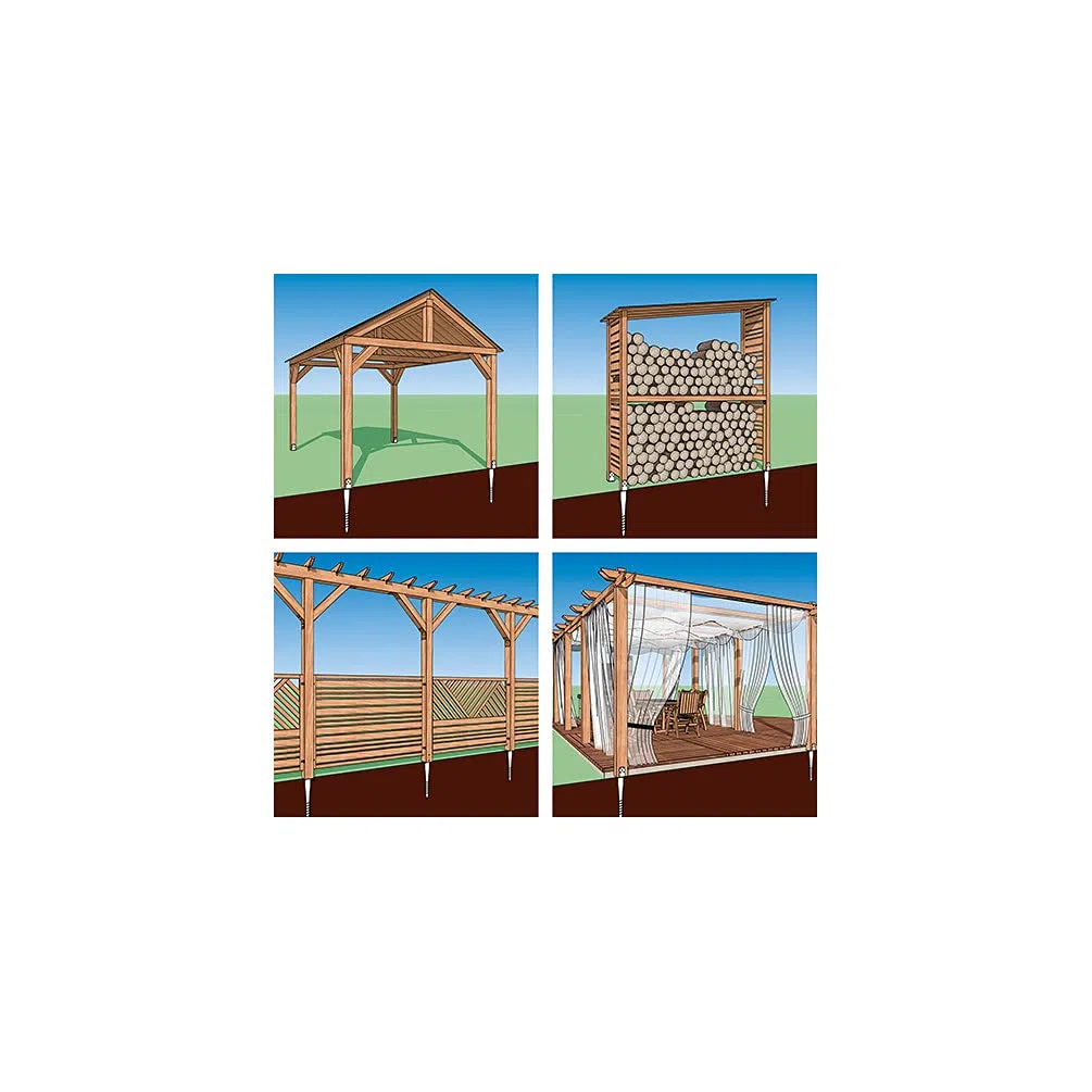 PWU - Manicotto di ancoraggio a terra a vite per ancoraggio a terra CE 70/685 o 80/685 (PWU 120/865 mm)