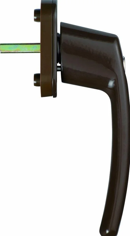 ABUS FG200 B SB 776755 - Maniglia per finestra con serratura, colore: Marrone