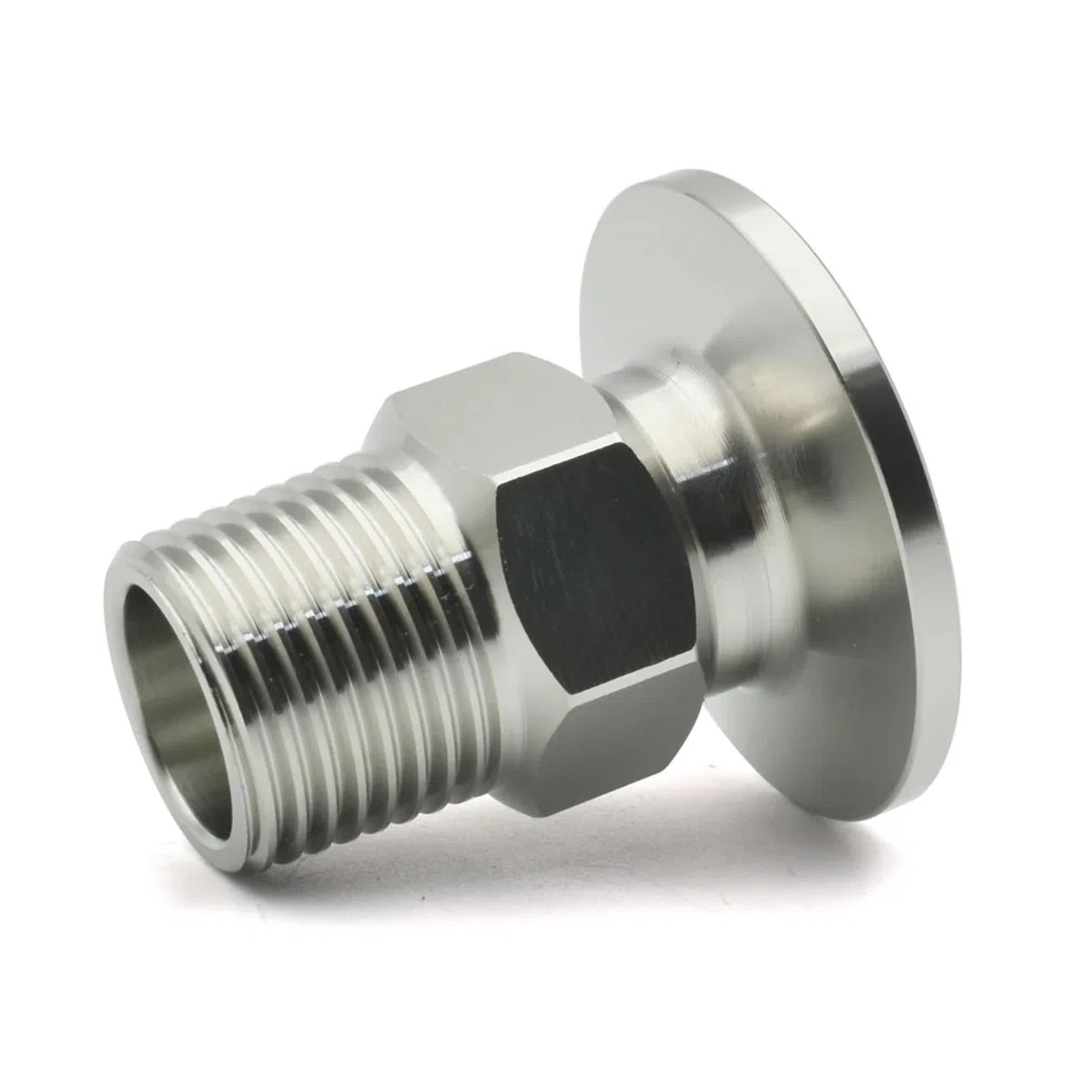 KF16 KF25 KF40 KF50 Adattatore for Giunto Esagonale con Flangia for Vuoto Acciaio Inossidabile 304 Filettatura Esterna BSP 1/8 "1/4" 1/2" 3/4" 3/8" 1" 11/4" 11/2" 2"(KF40-OD 1 inch)