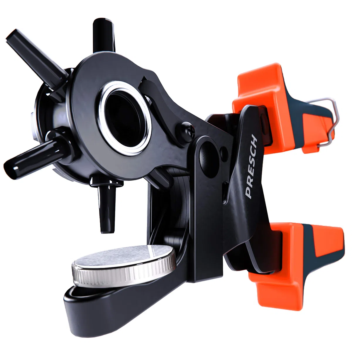 Presch Pinza Fustellatrice per Cuoio - Perforatrice a Revolver con Leva per Cinture - Pinza Fustellatrice Professionale
