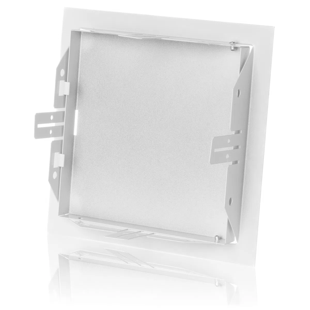 Porta di ispezione in metallo da 150x150mm - Bianca, porta di revisione in acciaio zincato - Sportello di manutenzione, sportello di ispezione, sportello di controllo della manutenzione