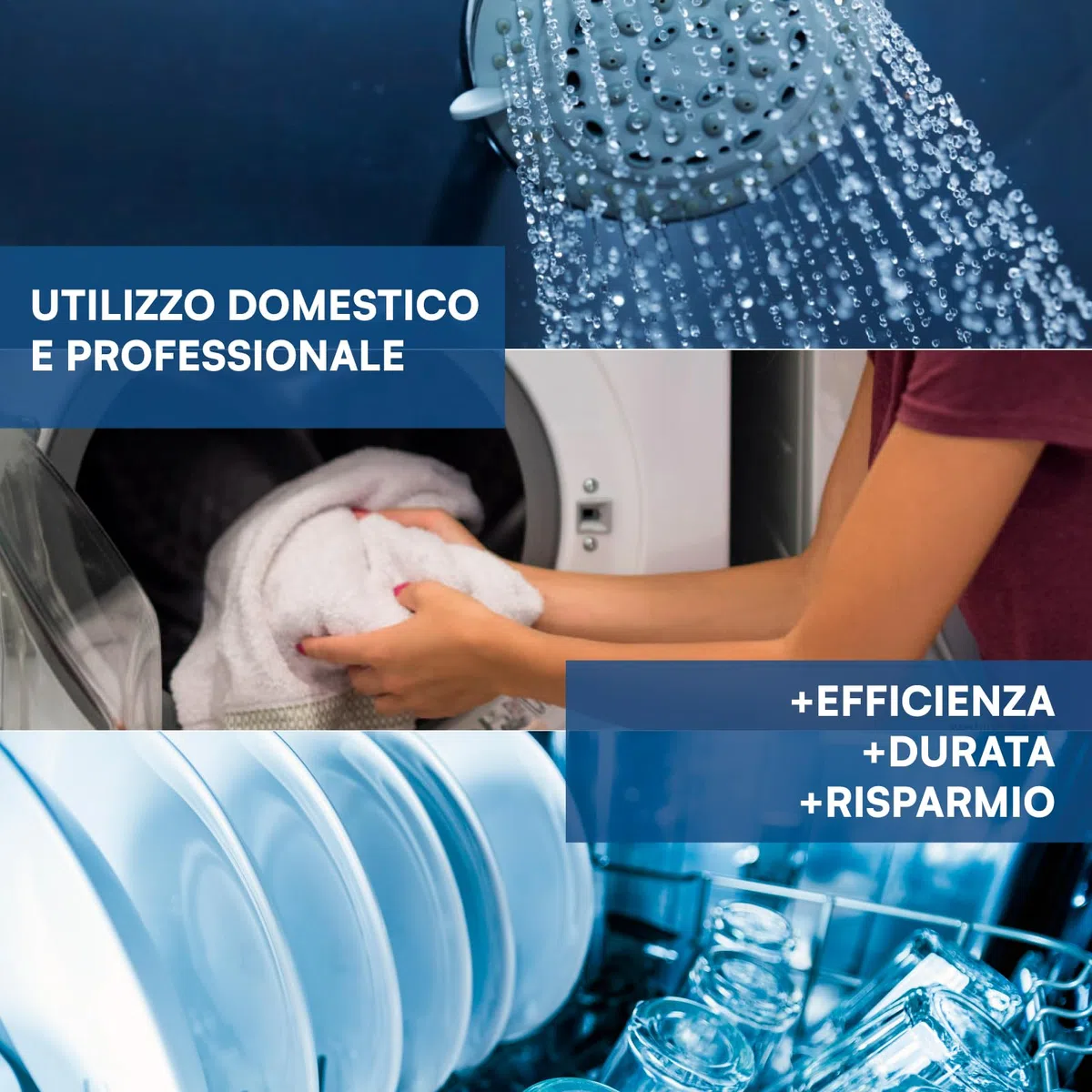 Ricarica Polifosfato in Polvere per Caldaie Lavatrici ed Elettrodomestici Universale 1/2" 4,1x7,3cm per Filtro e Dosatori Protezione Anticalcare e Anticorrosiva - Confezione da 12 Ricariche