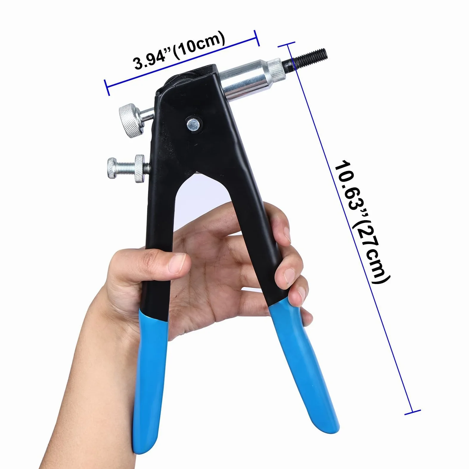 BOOMSTART Rivettatrice Inserti Filettati Kit, 86Pz M3 M4 M5 M6 M8 Rivetti Filettati con Pinza, Manuale Rivettatrice Dadi Filettati per Riparazione Auto