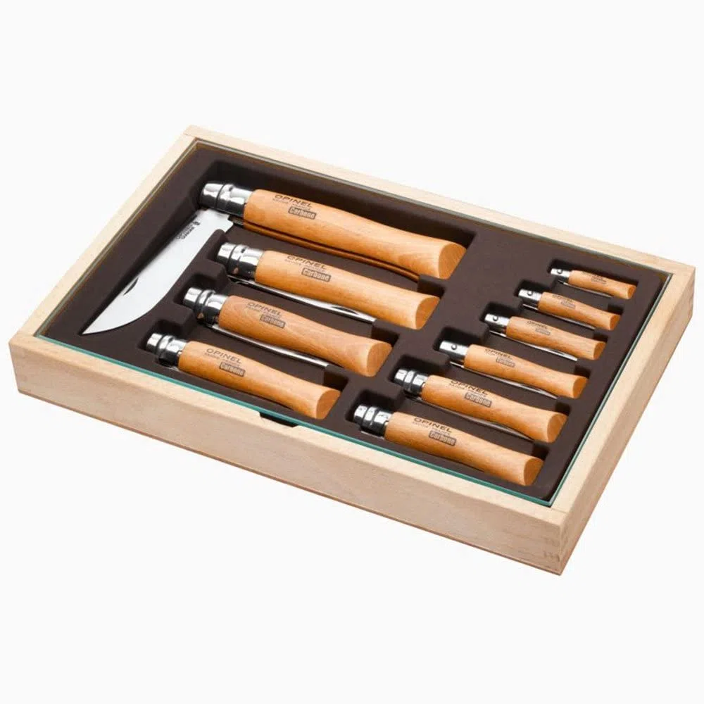Recoge monedas 10 cuchillos carbono