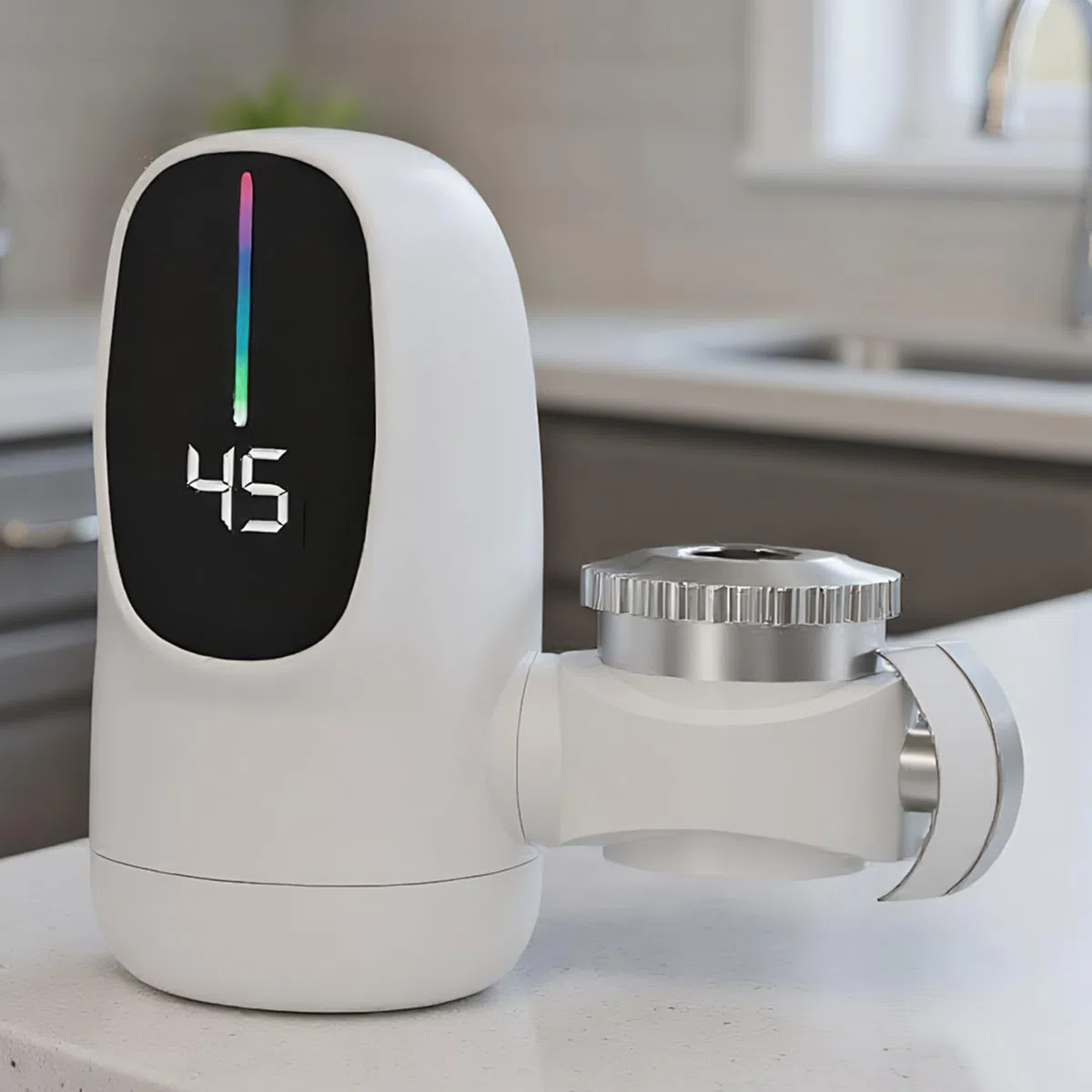 Rubinetto Acqua Calda Istantanea | Rubinetto Acqua Calda Istantanea Senza Serbatoio con Display LED Temperatura,Accessorio Elettrico da 3000 W per Hotel, Casa, Interno, Bagno e Cucina