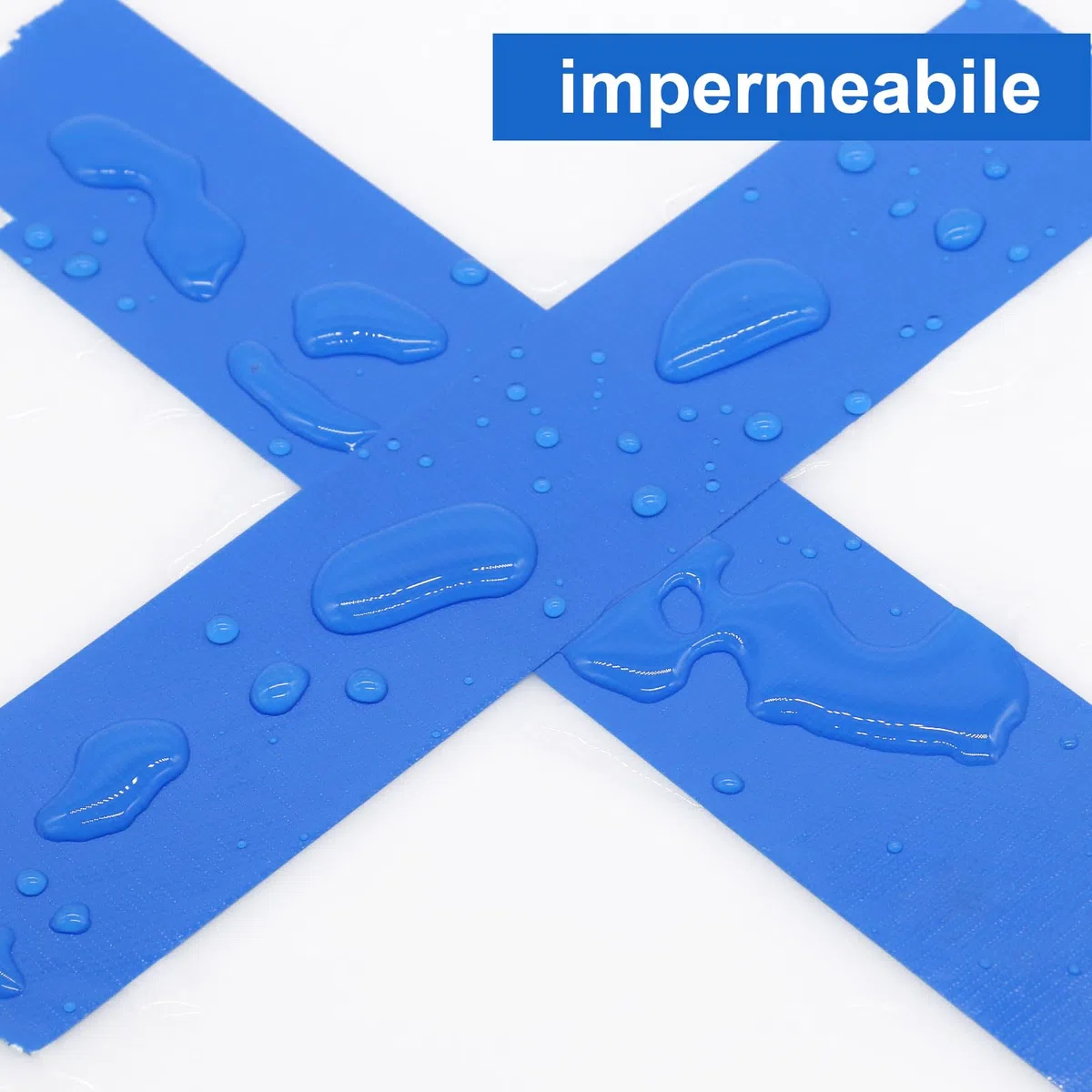 BOMEI PACK Nastro Adesivo Americano, Nastro telato rinforzato per riparazioni o decorazioni, Nastro americano impermeabile per tubature, scarichi e condotti, rotolo 2Pz 50mm x 30yards giallo (BLU)