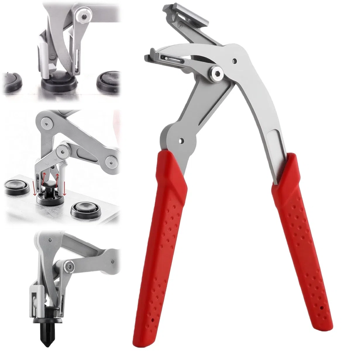 Pinza per Clip Auto Professionale – Strumento per Rimozione Clip, Rivetti e Fissaggi in Plastica, Per Pannelli Porte, Cruscotto e Carrozzeria, Smontaggio Interni ed Esterni Senza Danni