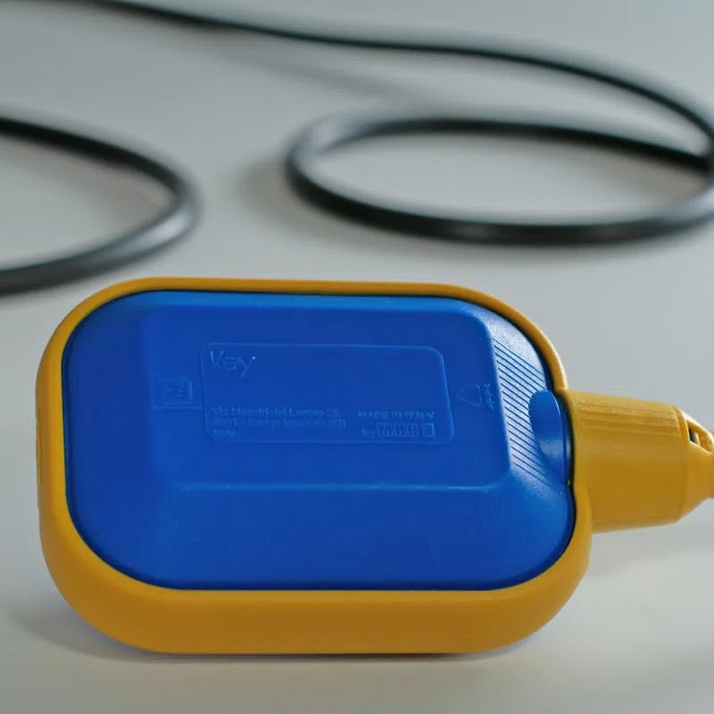 Galleggiante a Interruttore KEY, Press Control Sensore Livello Acqua per Pompa con Contrappeso per Acqua Pulita e Sporca, Sensore Allagamento, Made in Italy (cavo 3mt)