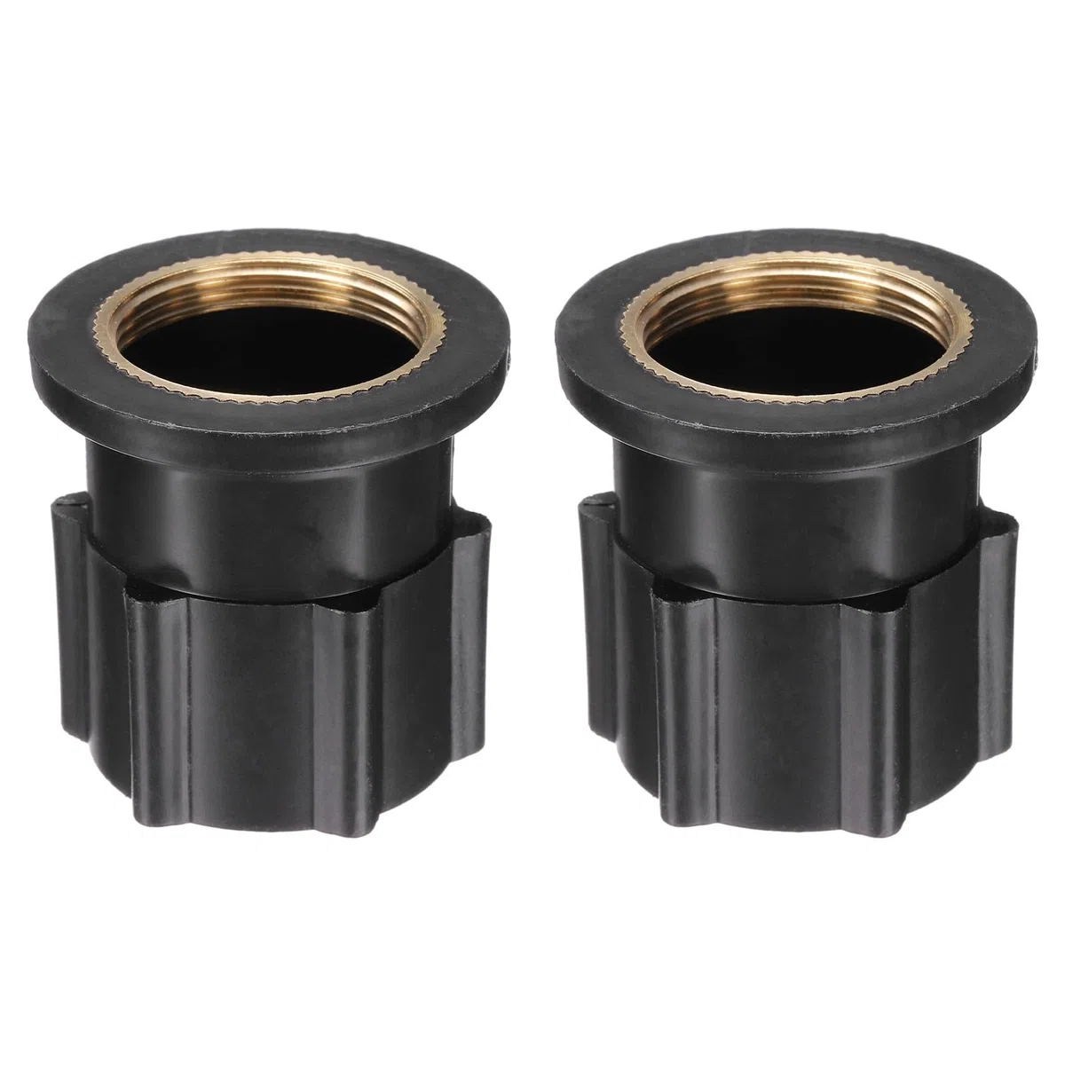 QUARKZMAN 2 Pz Dado Di Fissaggio Per Rubinetto, Diametro Interno 1.18" x Altezza 1.85" Dado Di Fissaggio In Plastica Per Rubinetto, Dado Di Assemblaggio Per Rubinetto Per E Bagno, Nero