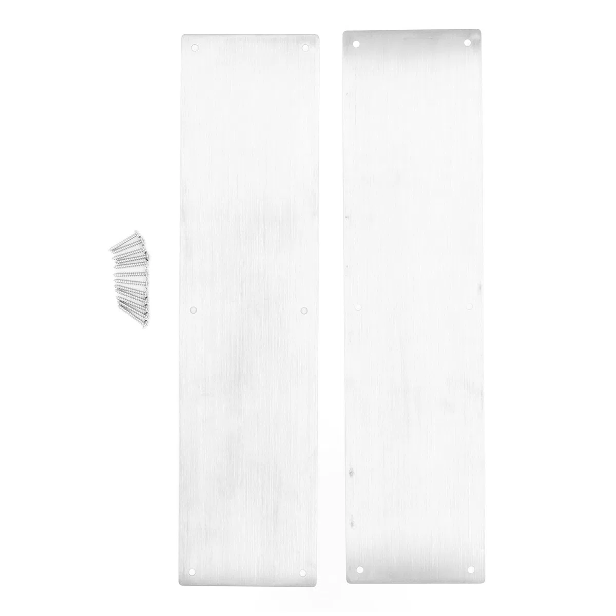 Piastra di Protezione per Porta, Piastra di Protezione per Porta Interna Decorativa Resistente all'usura in 2 Pezzi, Acciaio Inossidabile 304 per Porte