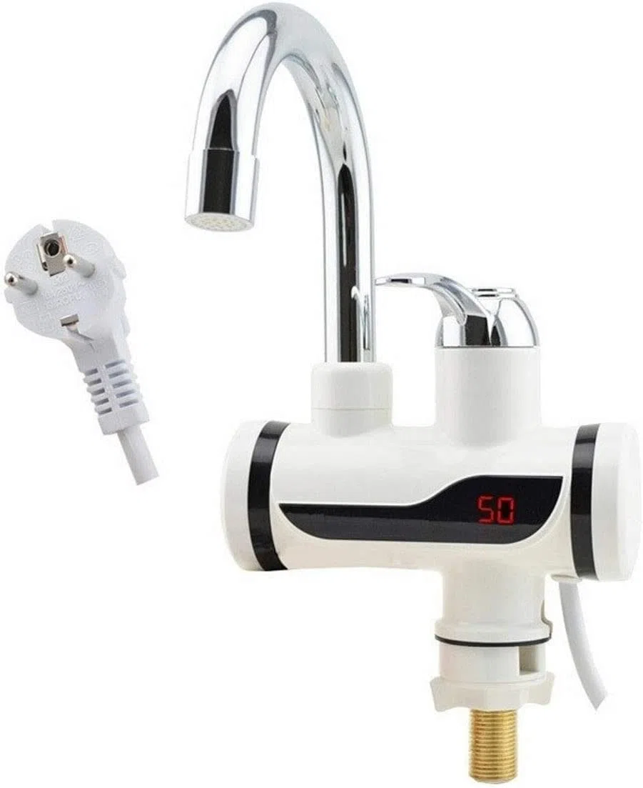 openspaceshop RUBINETTO MISCELATORE ELETTRICO SPINA CALDAIA ACQUA CALDA CON DISPLAY