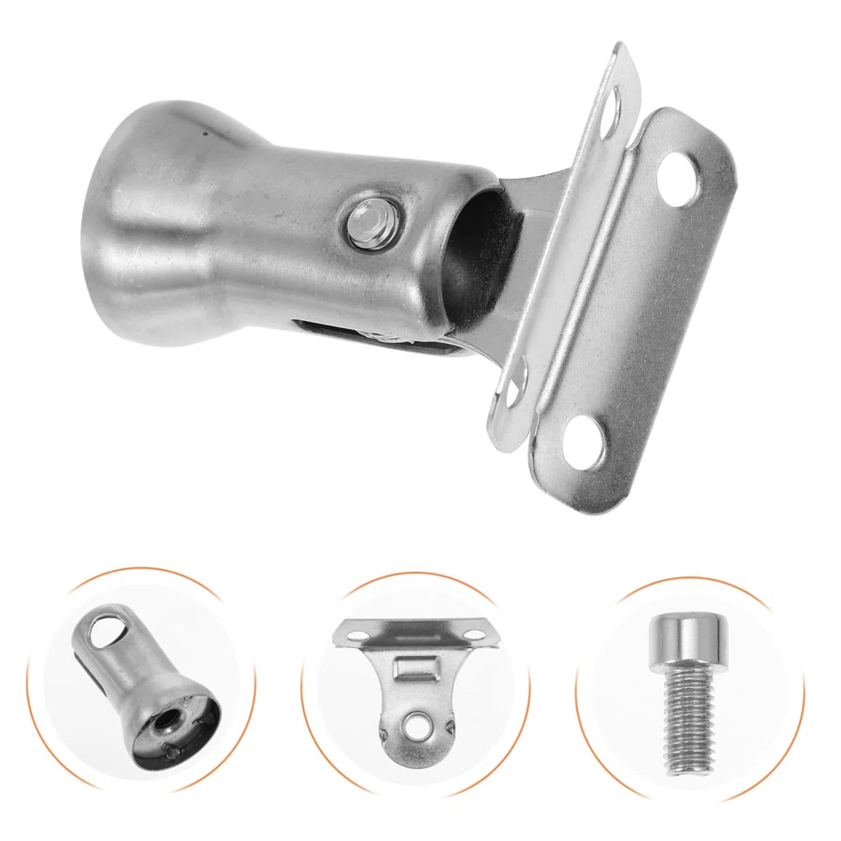 Hemobllo 8pezzi Supporto Per Corrimano Acciaio Inossidabile Per Scale e Ringhiere Staffa Resistente e Facile Da Installare Design Semplice e Finitura Liscia Perfetta Per Uso Ed Esterno