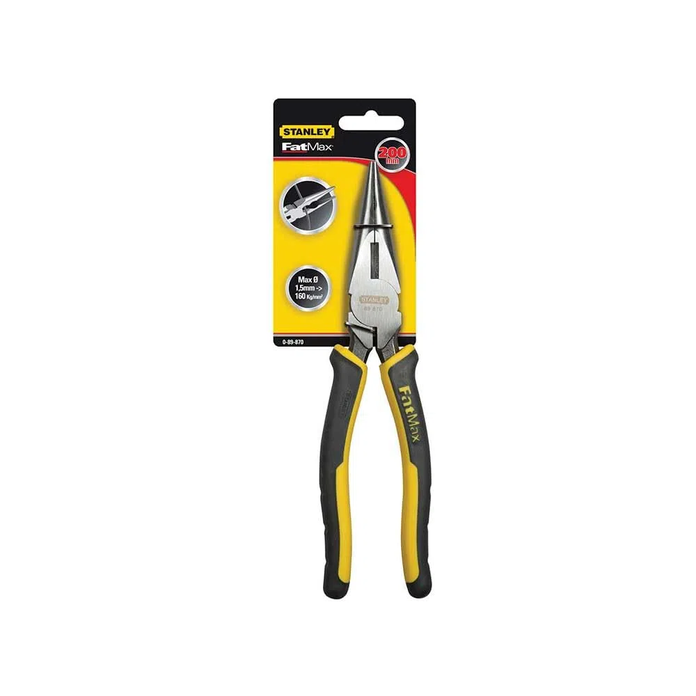 STANLEY 0-89-870 Pinza Becchi Mezzotondi Lunghi, 200 mm