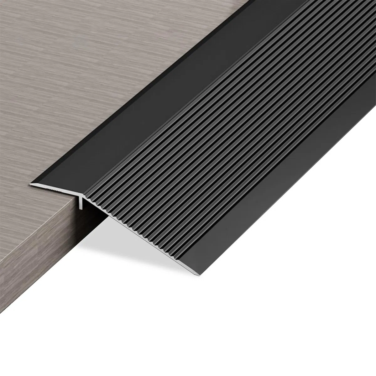 Profilo di Transizione per Bilanciamento Dell'altezza, 0,9 m x 10 cm, In alluminio, Profilo di Transizione Autoadesivo, Compensazione Dell'altezza 10 – 35 mm, Adatto per Soglie, Rampe, Laminato