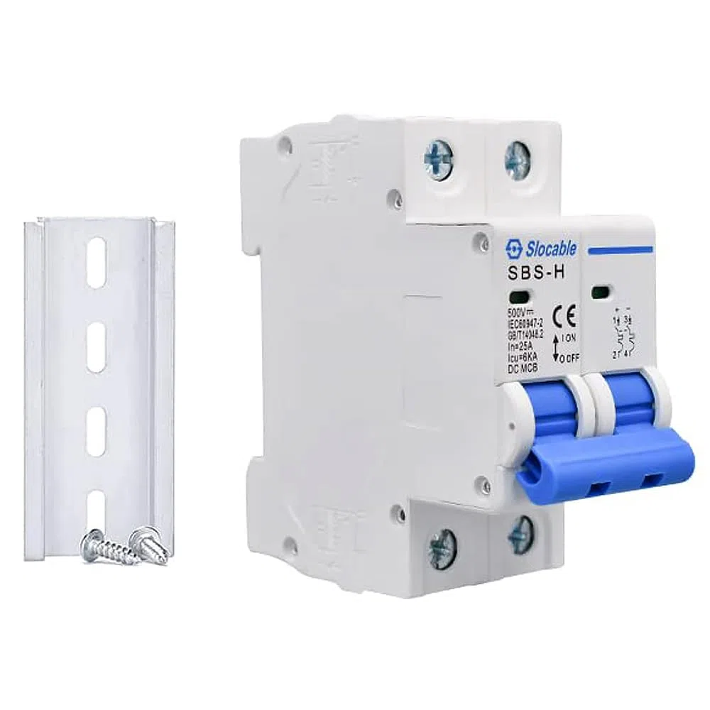 HandGold 2P 500V 16A - Interruttore Magnetotermico di Separazione DC, Differenziale Magnetotermico 16A, per Sistema Solare PV