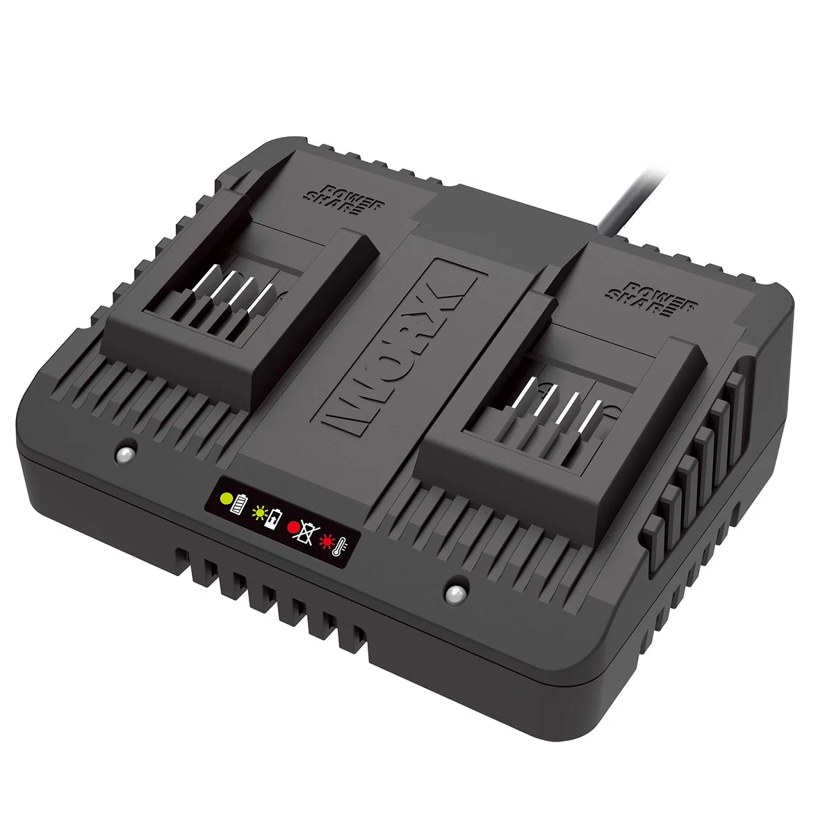WORX WA3772 caricatore 20V doppio da 2Ah - 50W