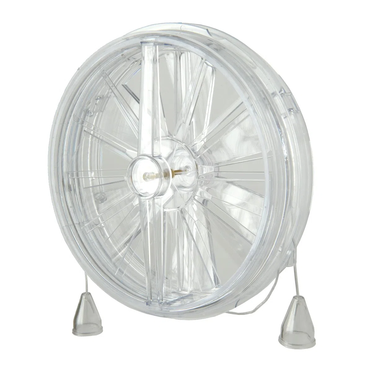 La Ventilazione AE160-Y Aeratore termico per finestre funicelle di apertura e chiusura aria, diametro 160 mm Spessore max 15mm, Trasparente Similvetro