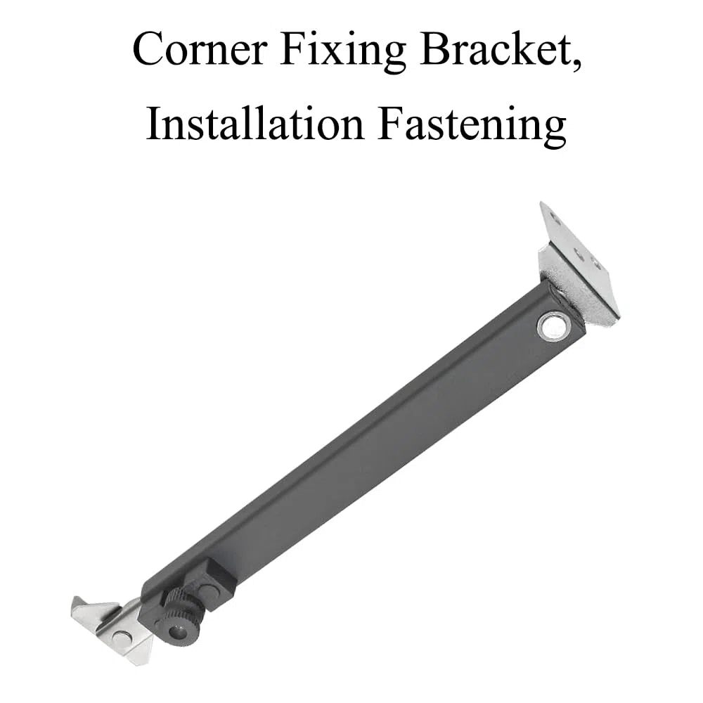 2 pezzi di limitatore regolabile per finestre, cerniere nere per finestre a battente per finestre con telaio in PVC, alluminio e acciaio
