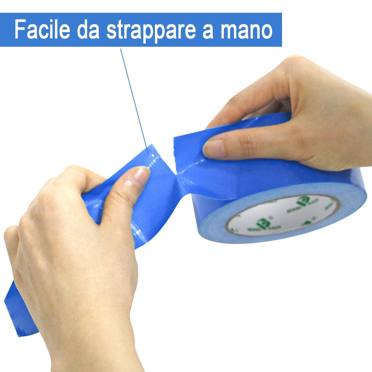BOMEI PACK Nastro Adesivo Americano, Nastro telato rinforzato per riparazioni o decorazioni, Nastro americano impermeabile per tubature, scarichi e condotti, rotolo 2Pz 50mm x 30yards giallo (BLU)