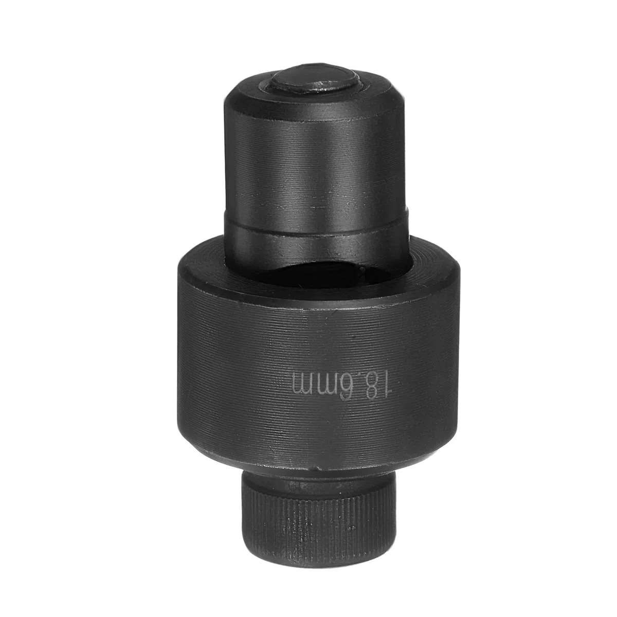 QUARKZMAN Punzone per Lamiera con Foro 18,6mm Kit Punzone Manuale Eliminazione Diretta Taglio Preciso Acciaio Cuscinetti per Lamiera per Piastra metallico Lavello Acciaio Inossidabile, Nero