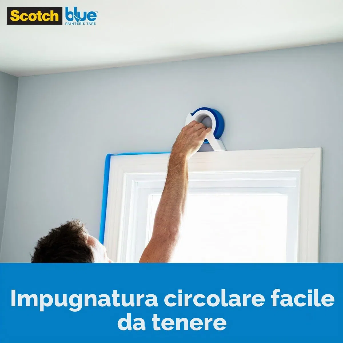 ScotchBlue TA3-SB - Applicatore a nastro per pittore, con 1 rotolo di avviamento, 3,6 cm x 20 m