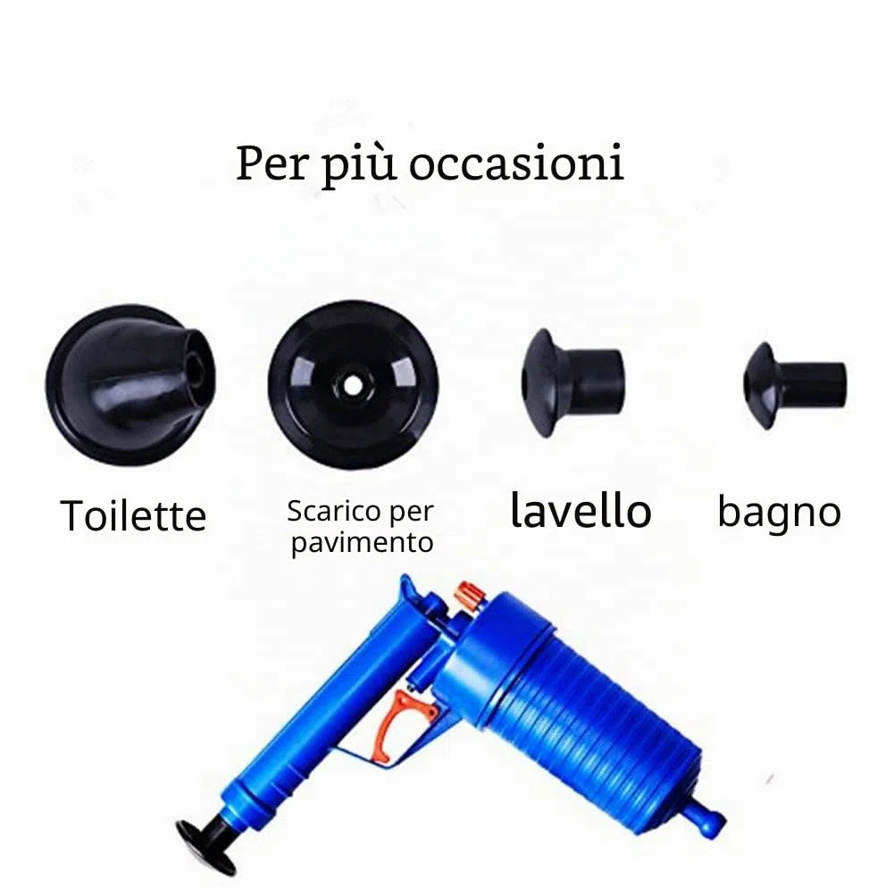 Sturalavandini a pressione-utilizzato per pulizia per vasca da bagno,cucina,bagno,tubo Sewer(4 Ventose)