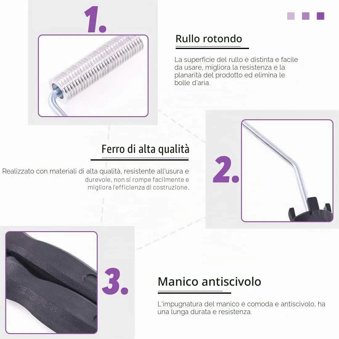 Swpeet 4 pezzi di rulli in fibra di vetro e 1 pezzo di spazzole per dettagli con 1 paio di guanti, kit di rullo per lamatura e pennello per vernice in fibra di vetro per stampo in resina, kit di