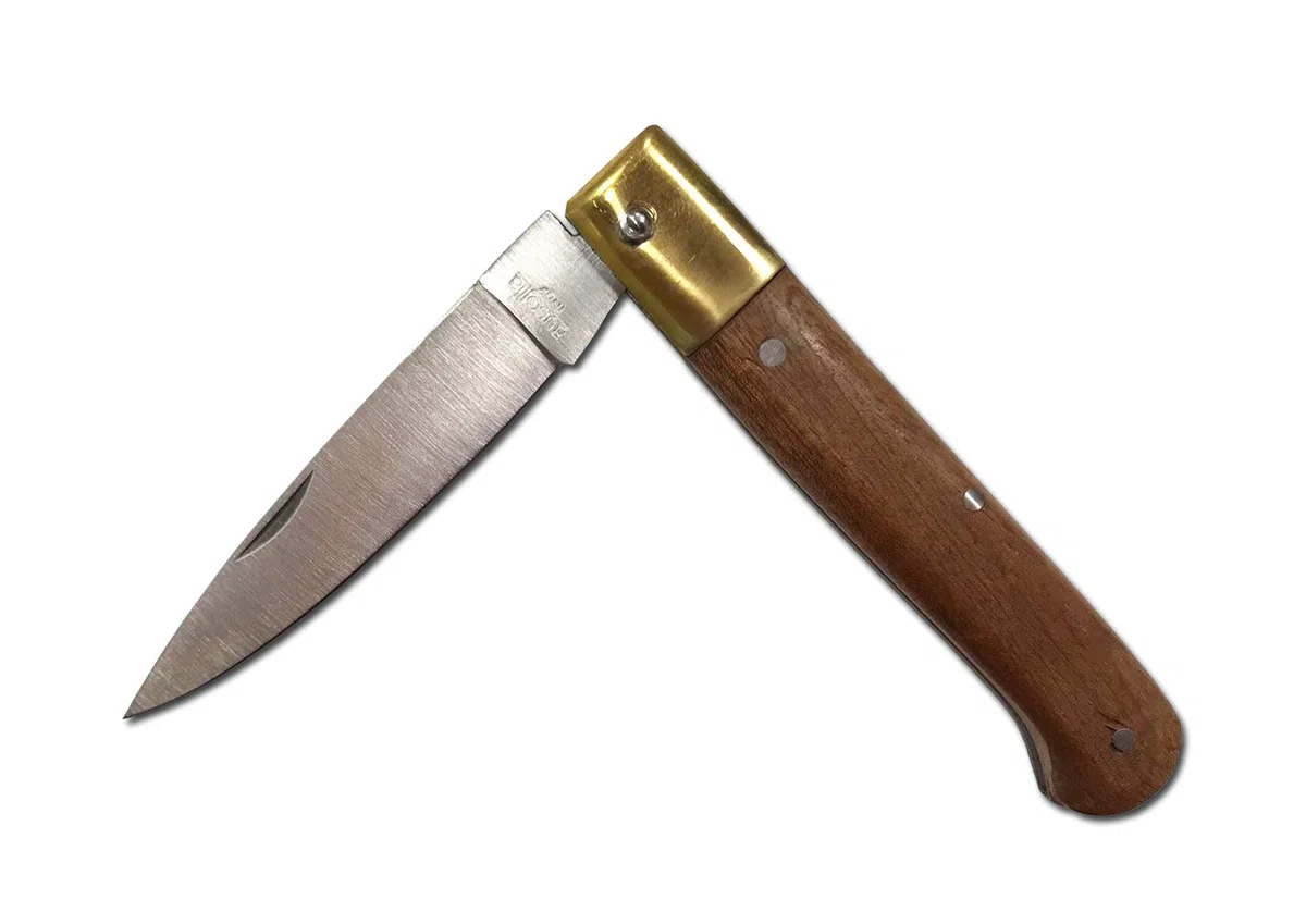 AUSONIA - Coltello da tasca modello Calabrese manico legno Cm 23