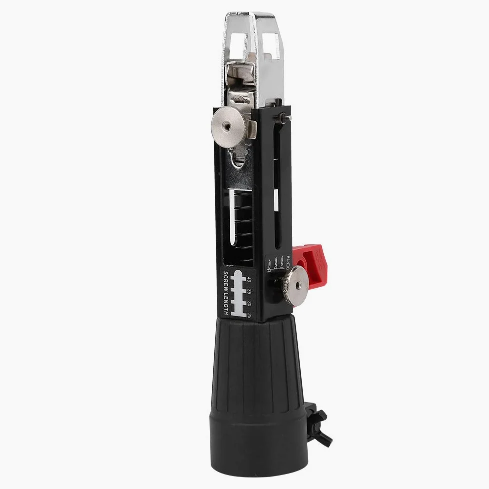AMONIDA Sparachiodi Elettrica, Spara Chiodi, Attrezzatura di serraggio a Vite, Pistola sparachiodi a Catena in Lega di Alluminio per soffitto, tavola di Legno, cartongesso, Parete divisoria