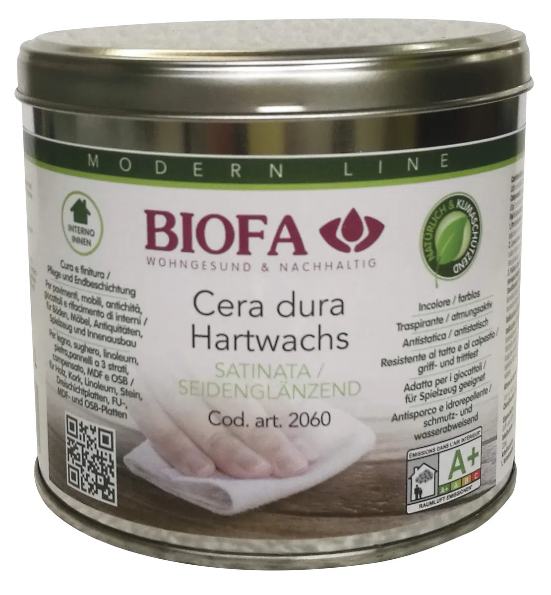 BIOFA 2060 Cera dura universale naturale (250 ML)
