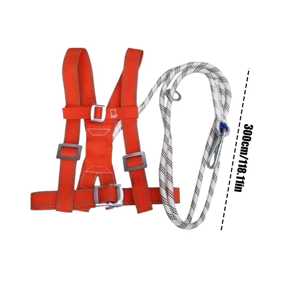 Imbracatura di Sicurezza per Tetti - Attrezzatura Esterna Regolabile,Imbracatura di Sicurezza per il Corpo per Cantiere,per Manutentori Magazzino, Pulitori Finestre, Arrampicatori,