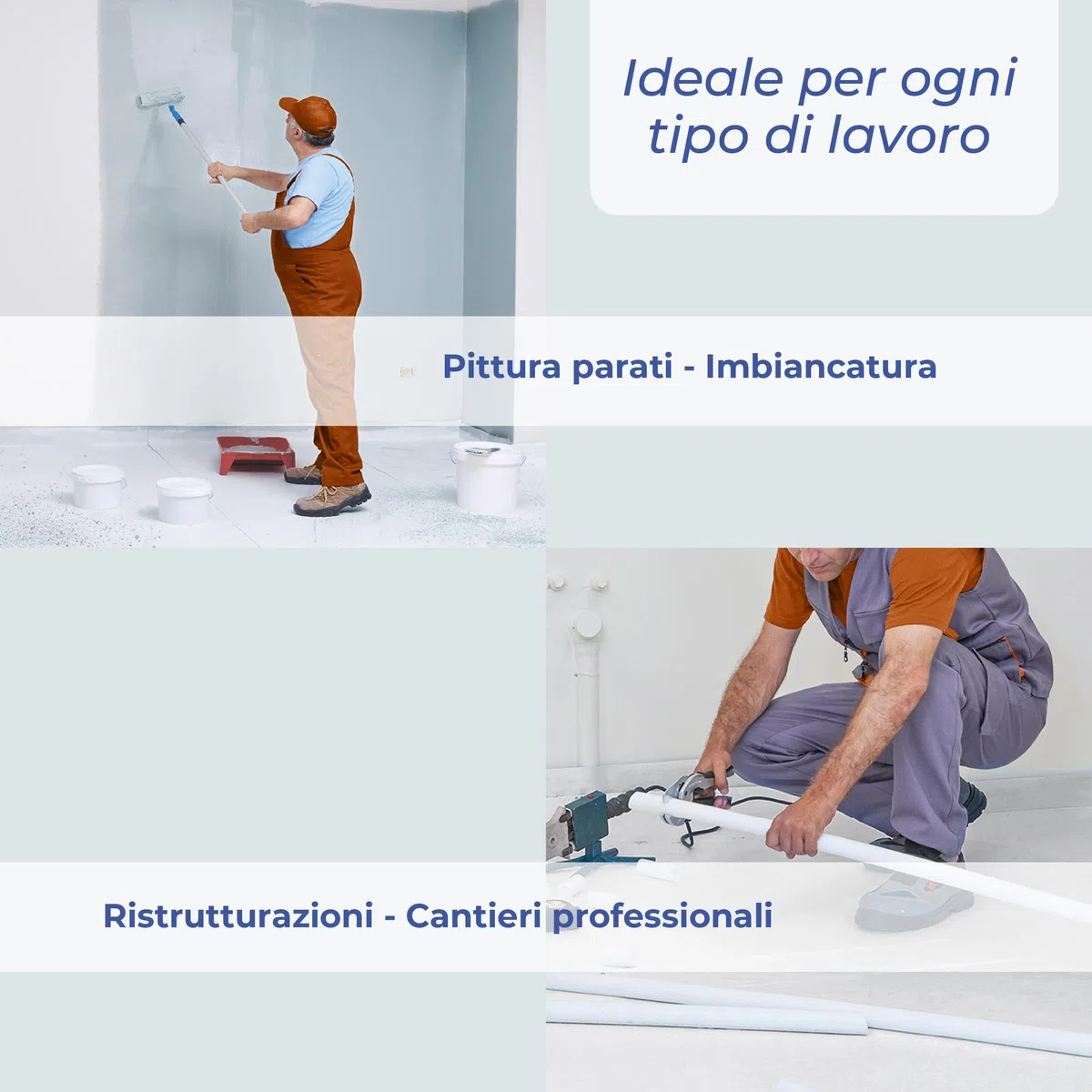 Protezione Pavimenti Feltro Autoadesivo | Copertura Temporanea per Ristrutturazione e Pittura | Antiscivolo e Impermeabile per Parquet, Piastrelle, Gres | 65 cm x 10 m (120 gr)