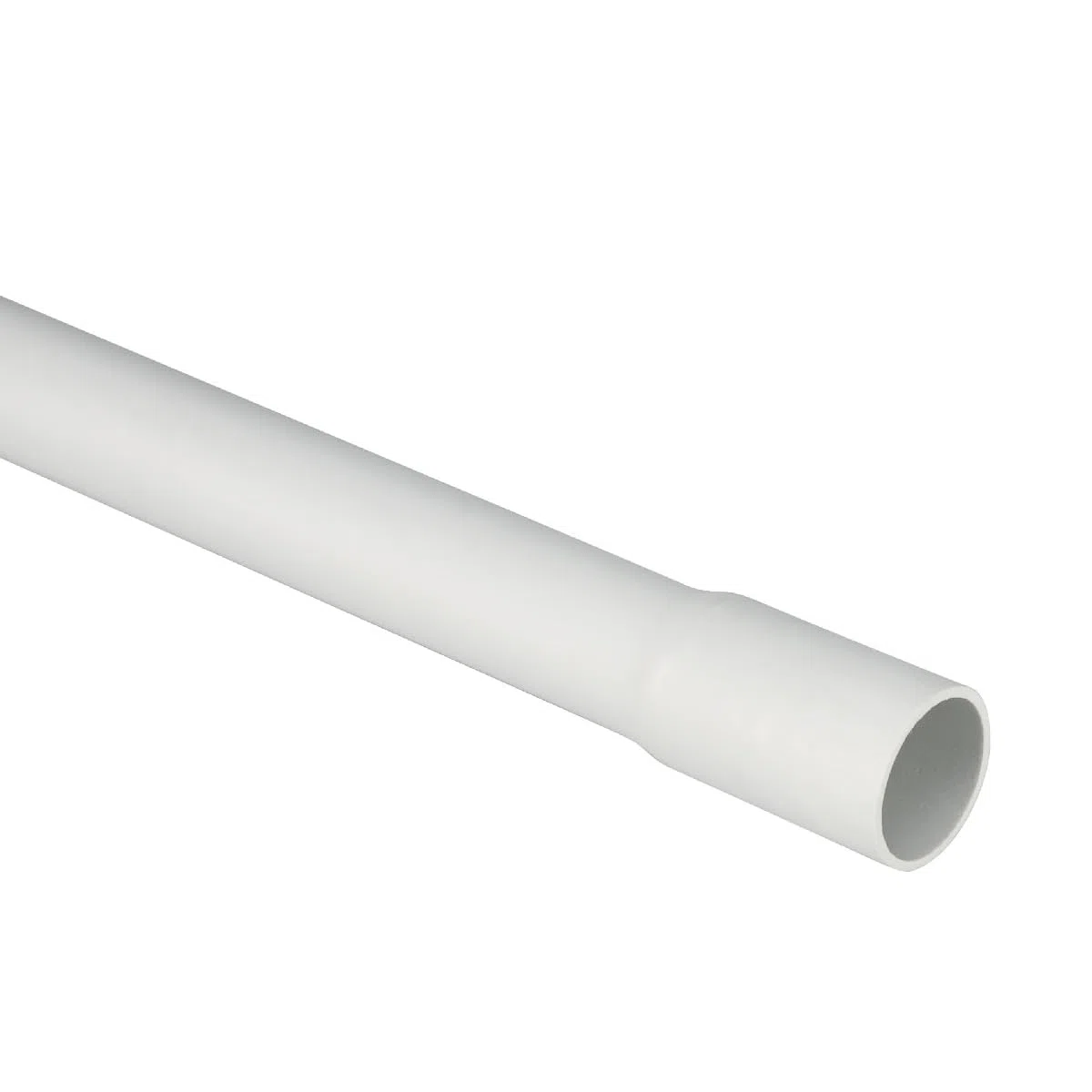 10 metri tubo rigido, 5 barre da 2mt, bicchierato, diametro esterno ⌀20 mm, tecnopolimero ad alta resistenza, classificazione media 3321, grigio, canalina esterna impianto elettrico, cavi elettrici