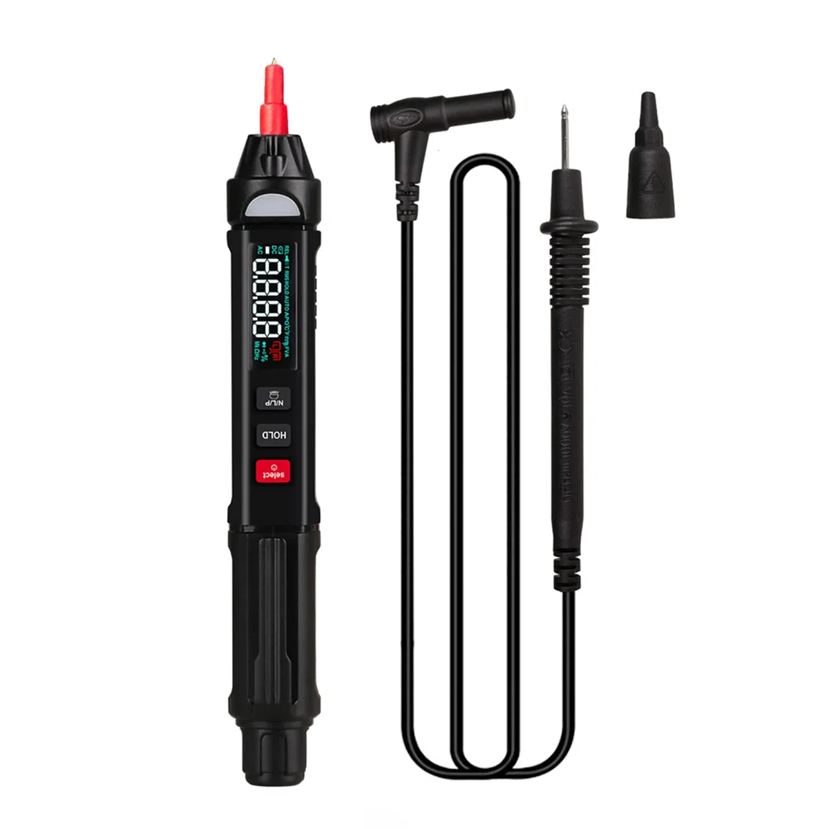 Jadeshay Penna Rilevatore di Tensione Display LCD Penna a Tester Multimetro Digitale Senza Contatto con Allarme Acustico e Visivo,Supporto Misurazione di Voltmetro Resistenza AC DC Diodo e Frequenza