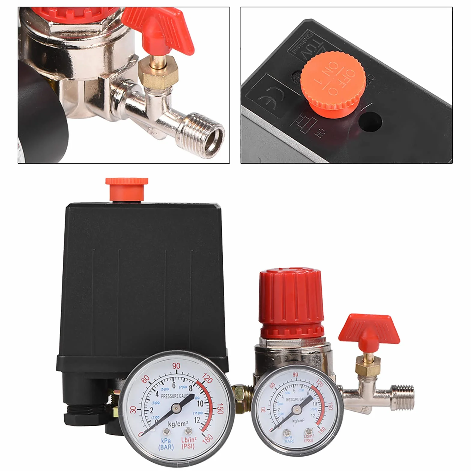 Valvola del Compressore d'Aria, Professionale Valvole di Controllo Pressostati Piccoli Regolatore della Valvola di Controllo del Pressostato per Controllo Pompa