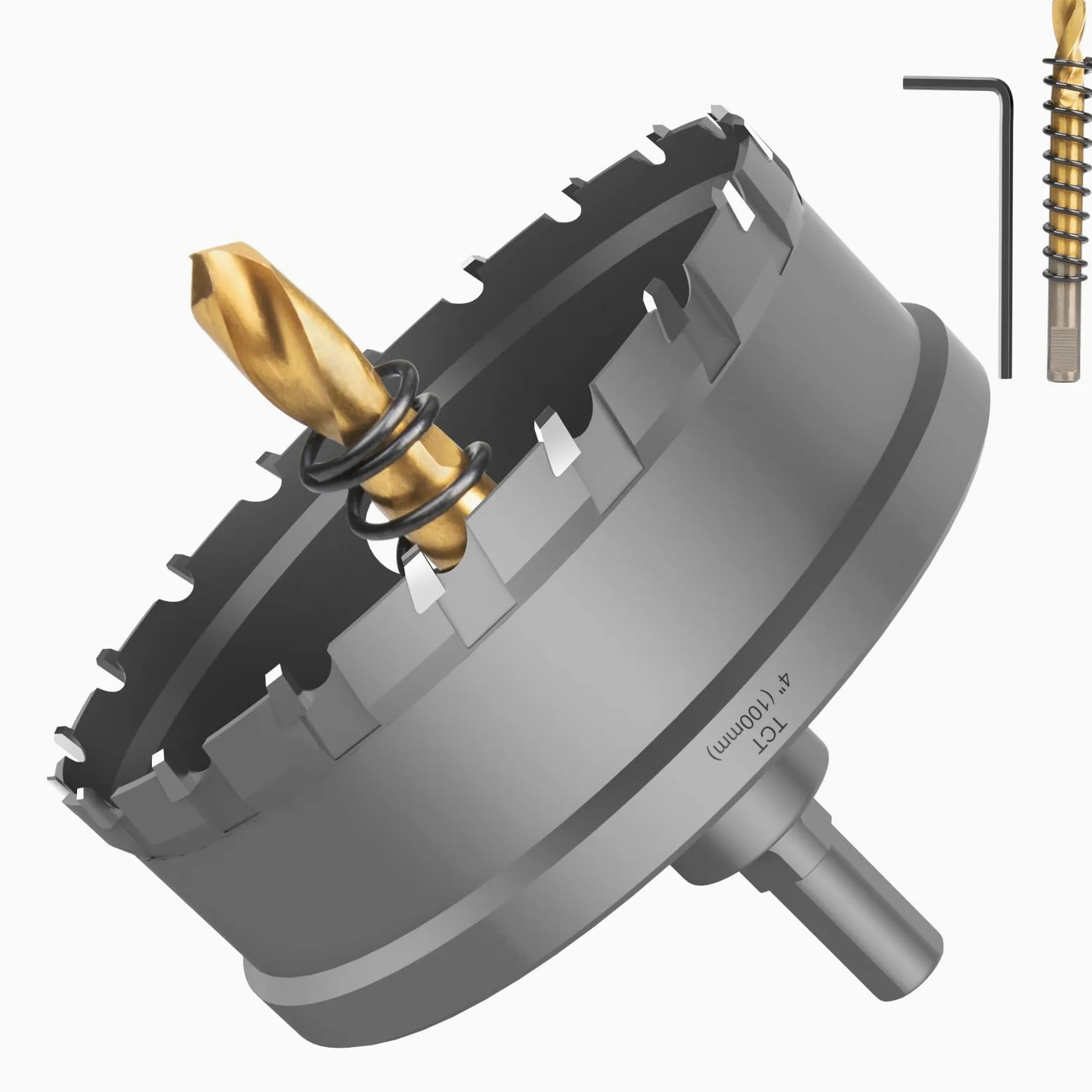 Lytool 100 mm Sega a Tazza in Carburo,Sega a Tazza in Acciaio Metallo per Lamiera di Acciaio Inossidabile,Metallo, Ferro, Acciaio Dolce,Acciaio Legato,Alluminio,Pannello di Alluminio