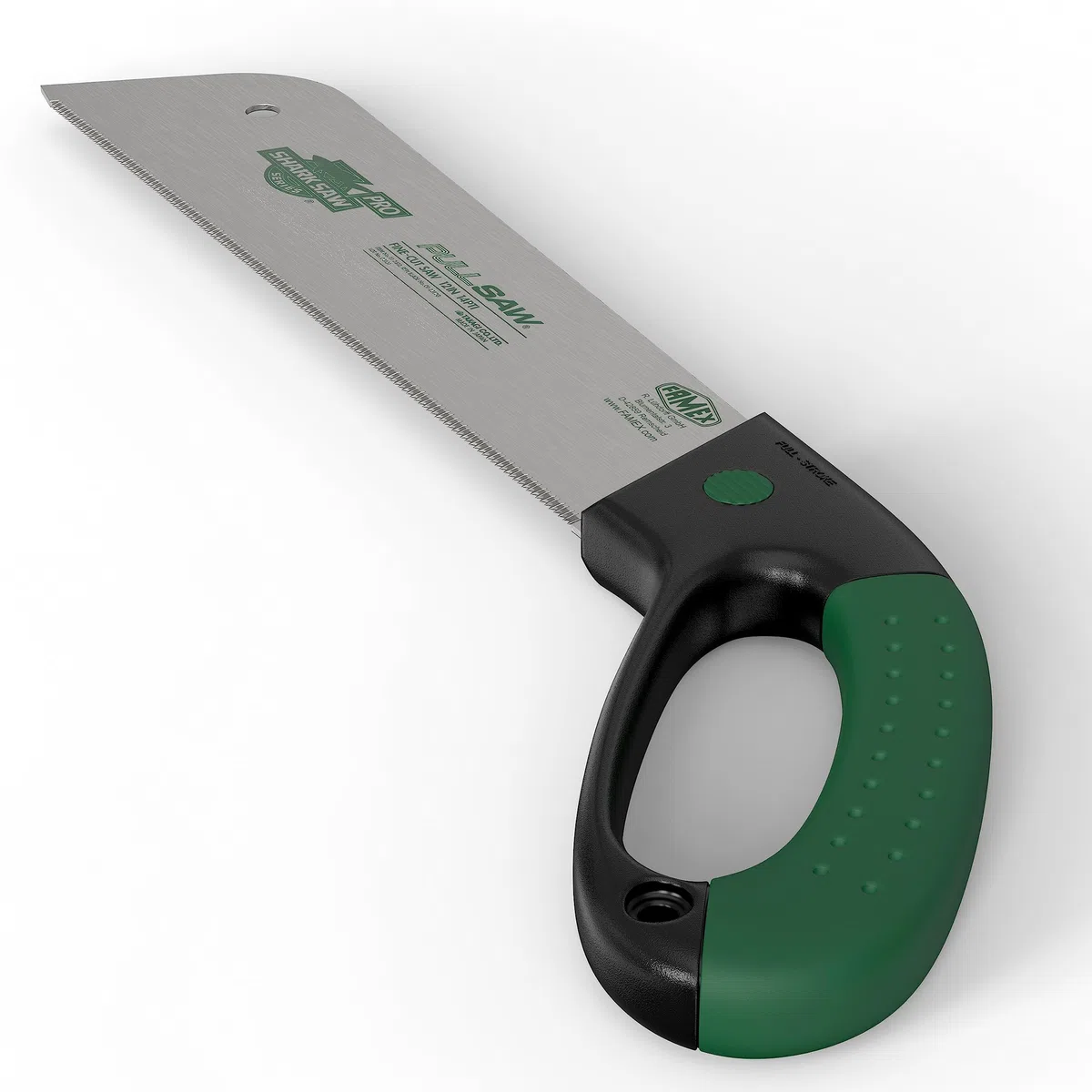 FAMEX 5503 - Sega giapponese professionale, 300 mm, in acciaio al carbonio 14TPI – Made in Giappone – Spessore solo 0,6 mm, sega a trazione giapponese Kataba con lama flessibile, con manico a 2