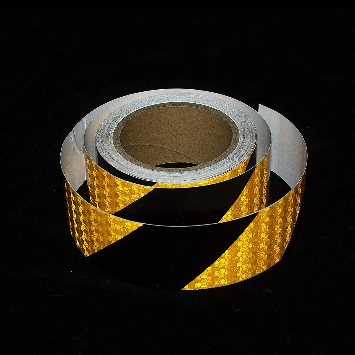 Nastro riflettente giallo e nero 10,2 cm x 33ft impermeabile nastro adesivo adesivo di sicurezza nastro di avvertimento evidente per veicoli, auto, rimorchi, esterni