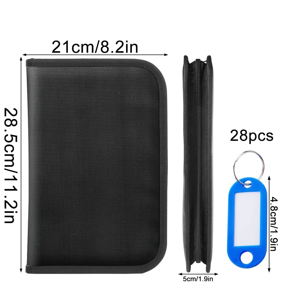 Scatola portachiavi portatile con 28 armadietti per chiavi, carte