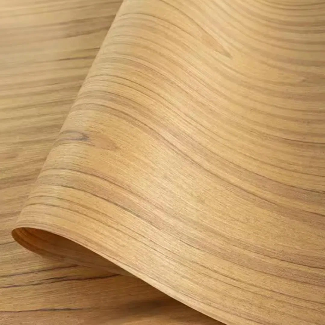 Impiallacciatura in legno di teak, spessore 0,2 mm, 2,5 x 0,58 m, perfetta per decorazioni domestiche, mobili, fai da te, interni automobilistici, pareti e progetti di lavorazione del legno