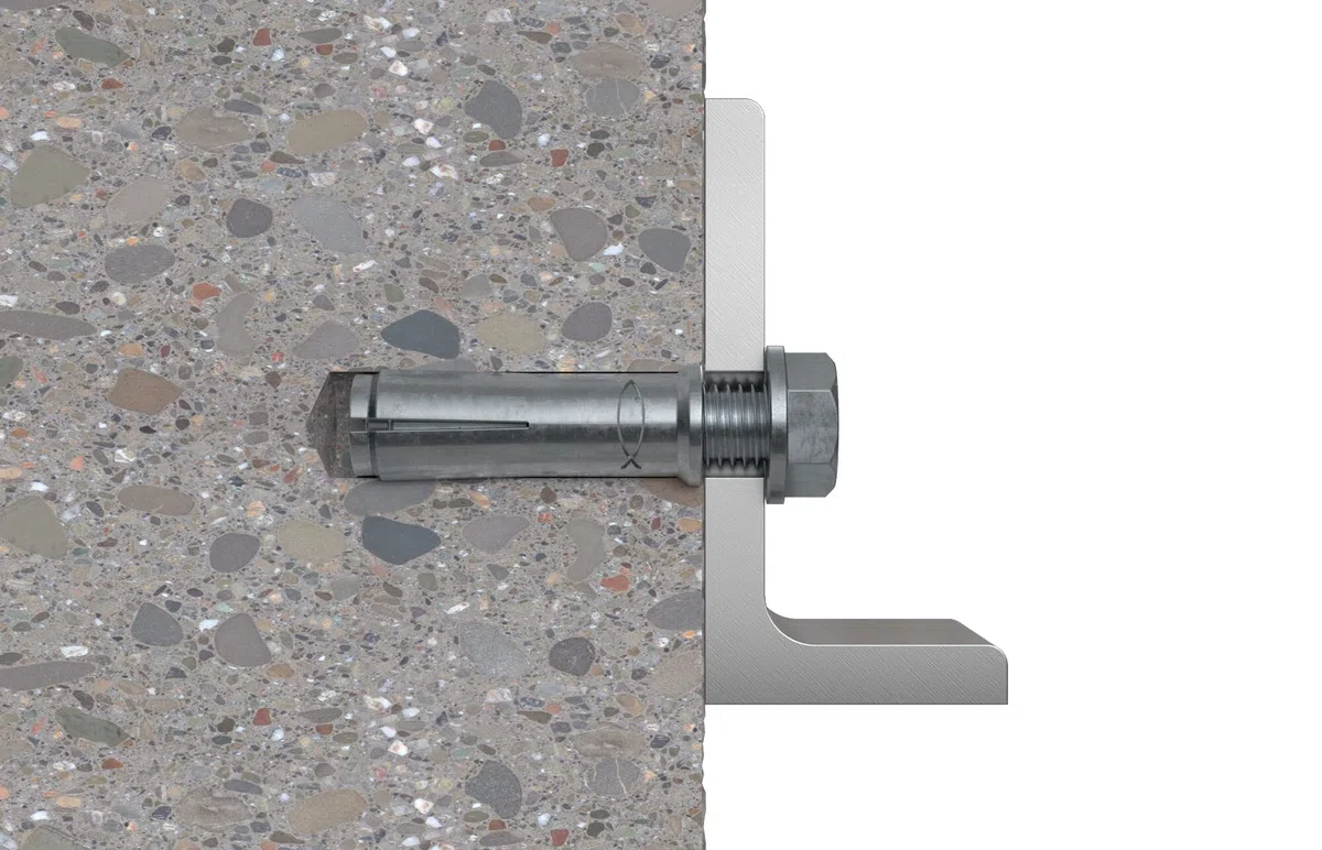 Fischer 48264 EA II Ancora Drop-in in acciaio zincato, filettatura M6, lunghezza 30 mm, confezione da 100