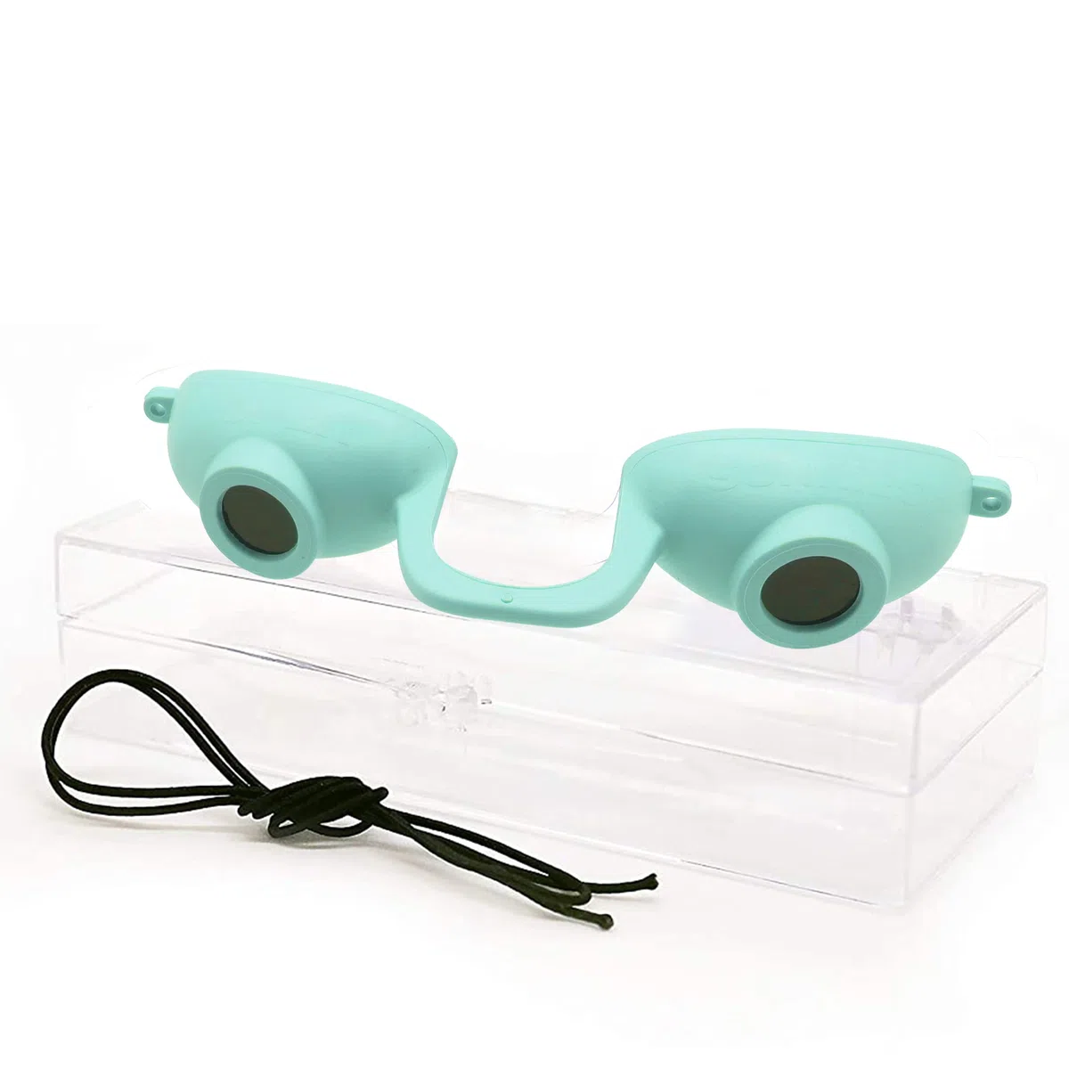 Super Sunnies Flex flessibile protezione degli occhi UV, conforme FDA individuale occhiali abbronzanti occhialini occhialini con una custodia trasparente / scatola