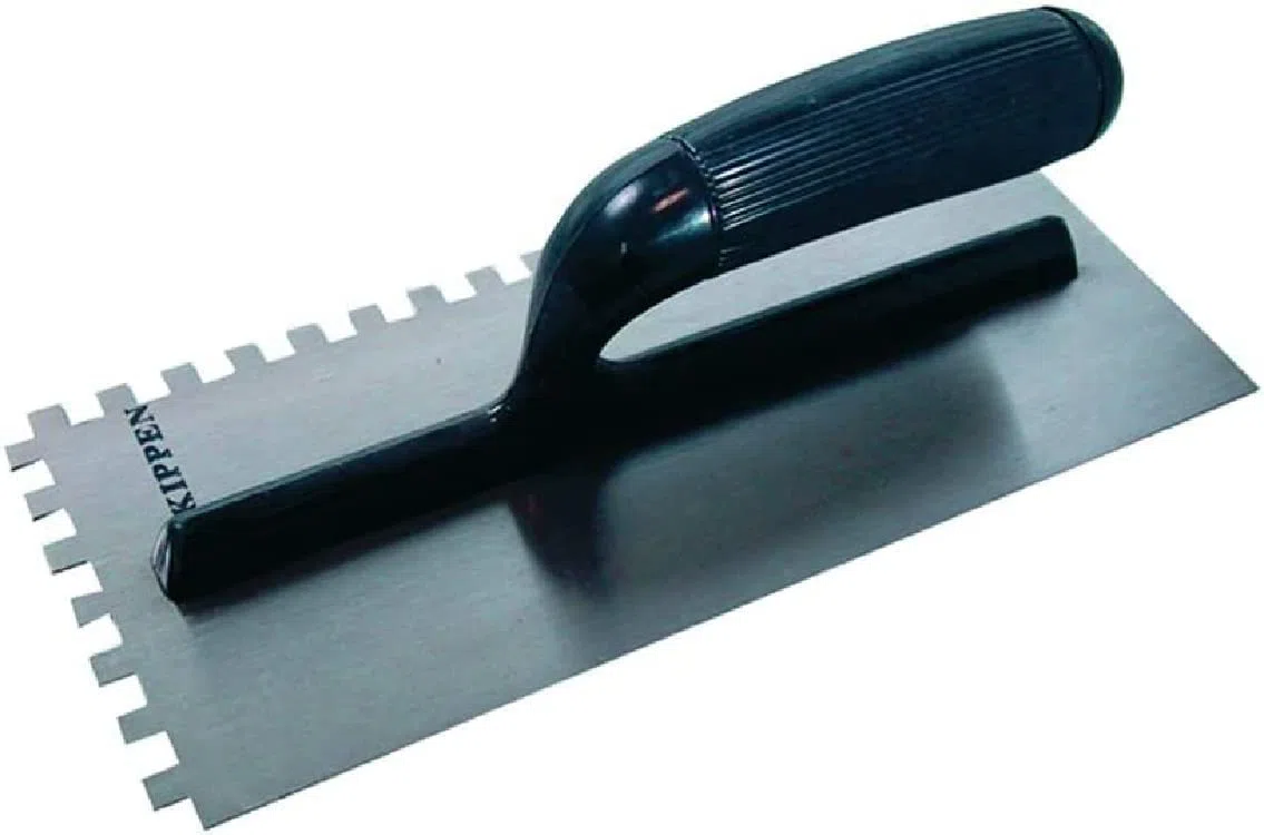 Kippen 3043A1 - Frattone Dentato in Acciaio Tipo USA, 280X120 mm. Con Impugnatura in ABS