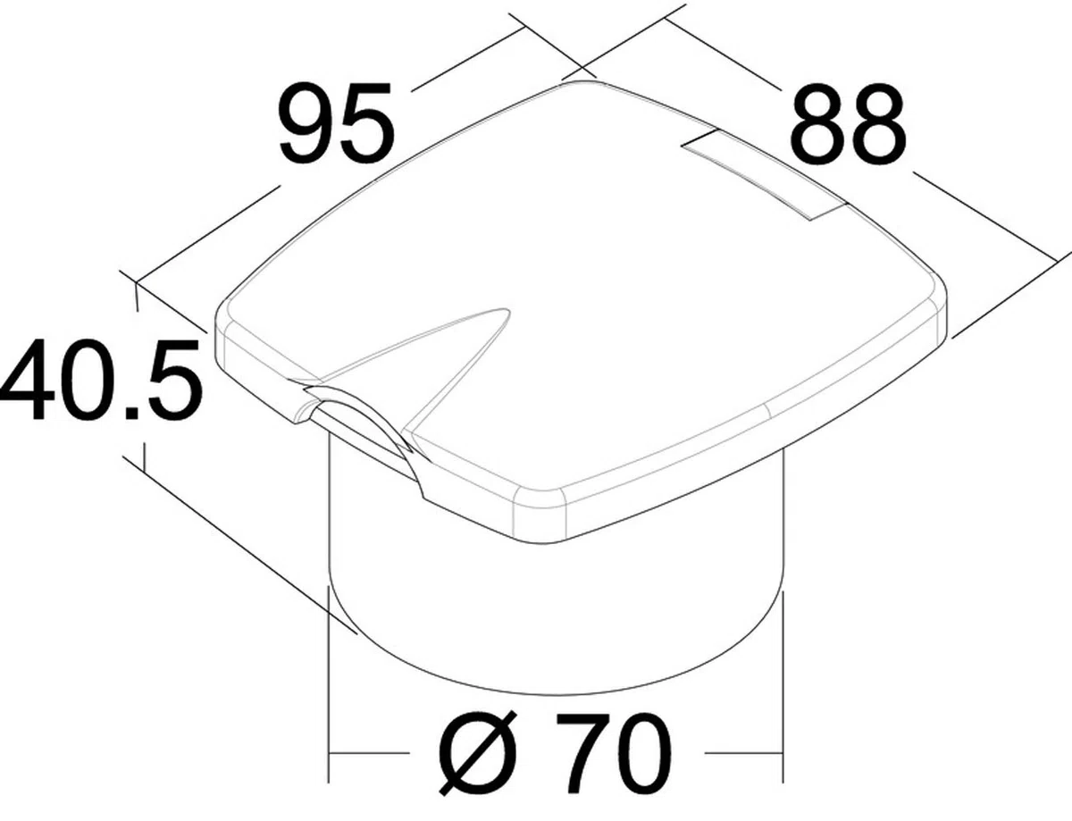 OSCULATI Box Doccia New Edge Bianco Tubo PVC 4 m