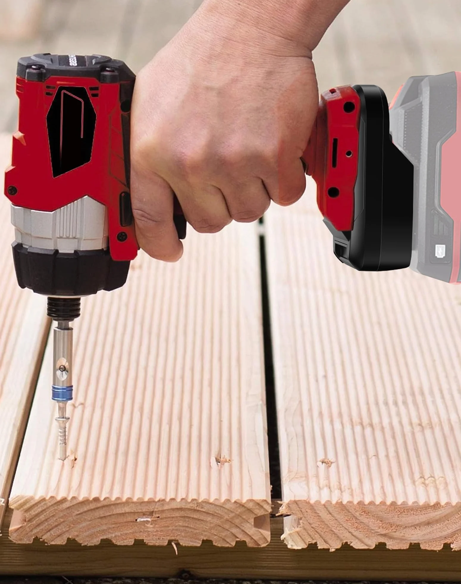 Adattatore batteria per Parkside 20 V Convert to for Einhell batteria 18 V