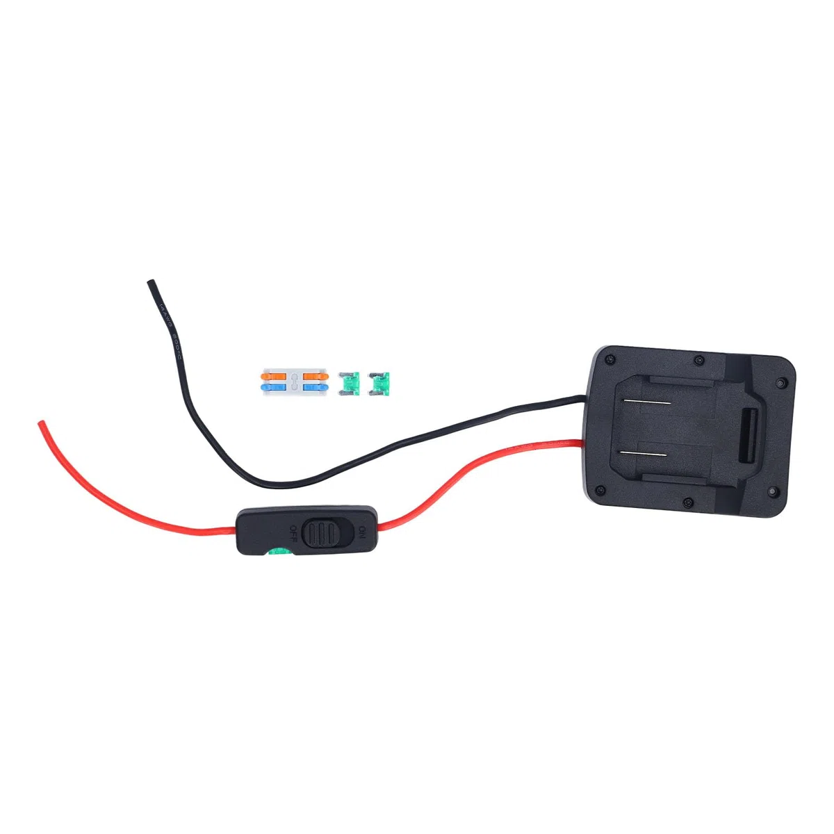 Adattatore Batteria, Convertitore Batteria Utensile Elettrico con Terminale Filo Interruttore Fusibile per PARKSIDE X20V TEAM 20V PAP20A1 PAP20A3 PAP20B1 PAP20B3 per Bici Elettrica