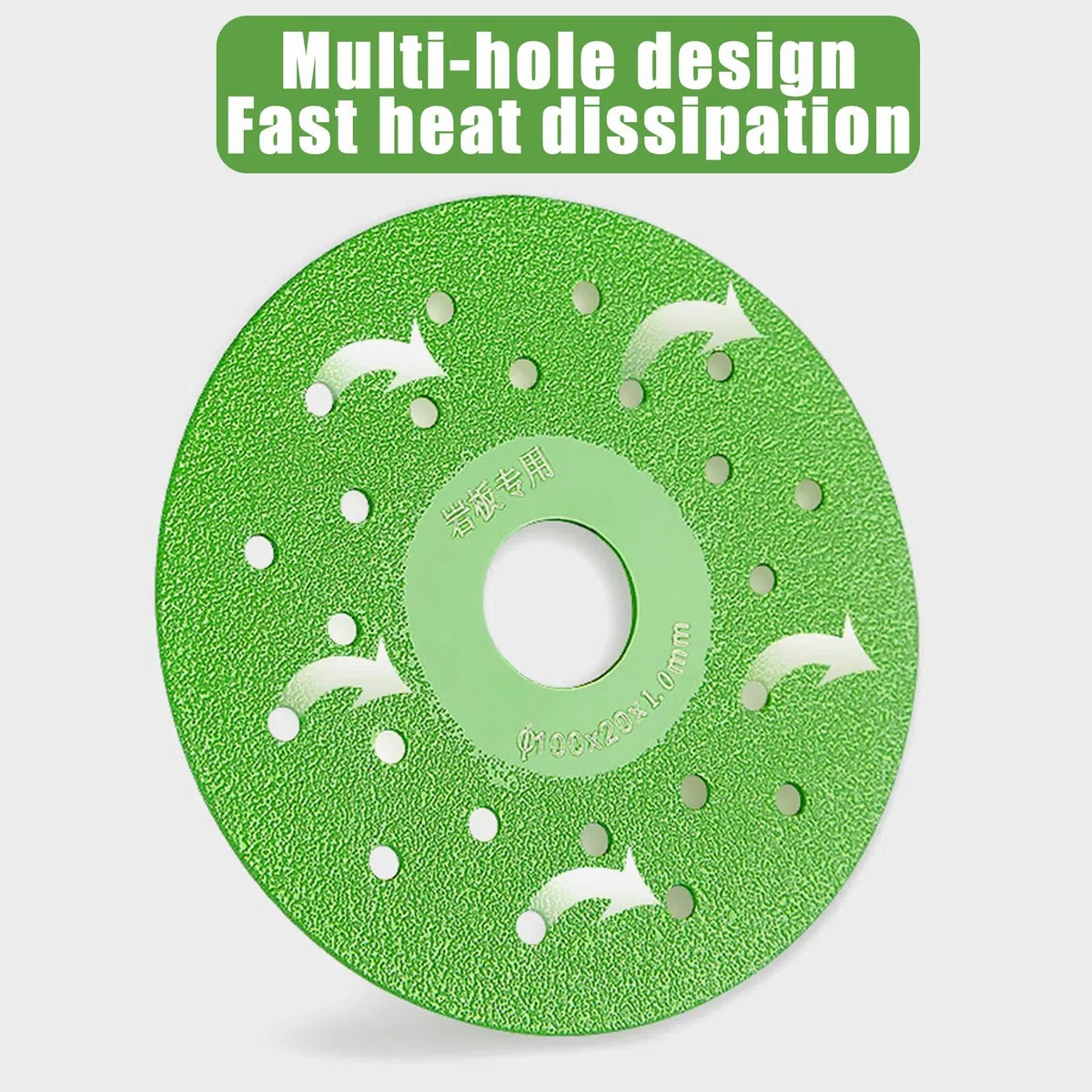3PCS 100MM Ultra-Thin Vacuum Brazed Diamond Grinding Discs, Discos para Cortar Ceramica, Diamond Chamfered Saw Blade for Tile, Marble, and Glass